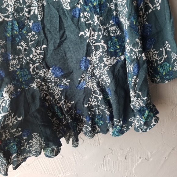 Free People green floral mini dress XS - Picture 8 of 8